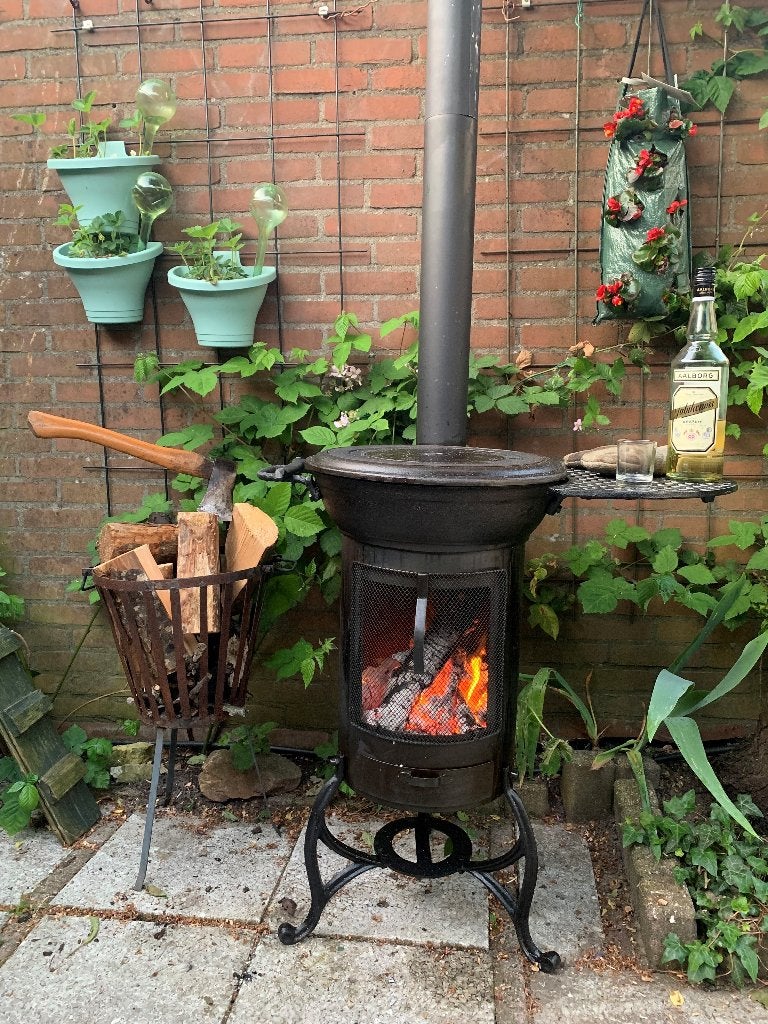 Gietijzeren Buitenkachel Krakatau / Tuinhaard / BBQ, Info@dekachelerij.nl, Nieuw, Ophalen of Verzenden, Coevorderstraatweg 63
