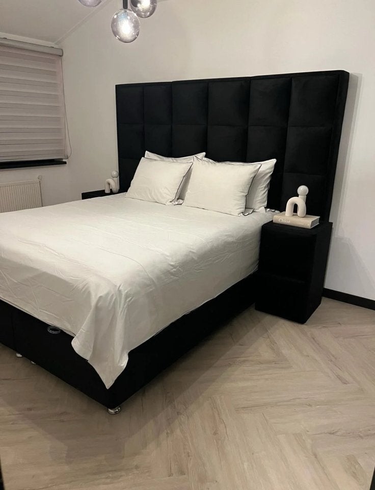 boxspring zsm ophalen!, Ophalen, Zo goed als nieuw, Tweepersoons, Zwart