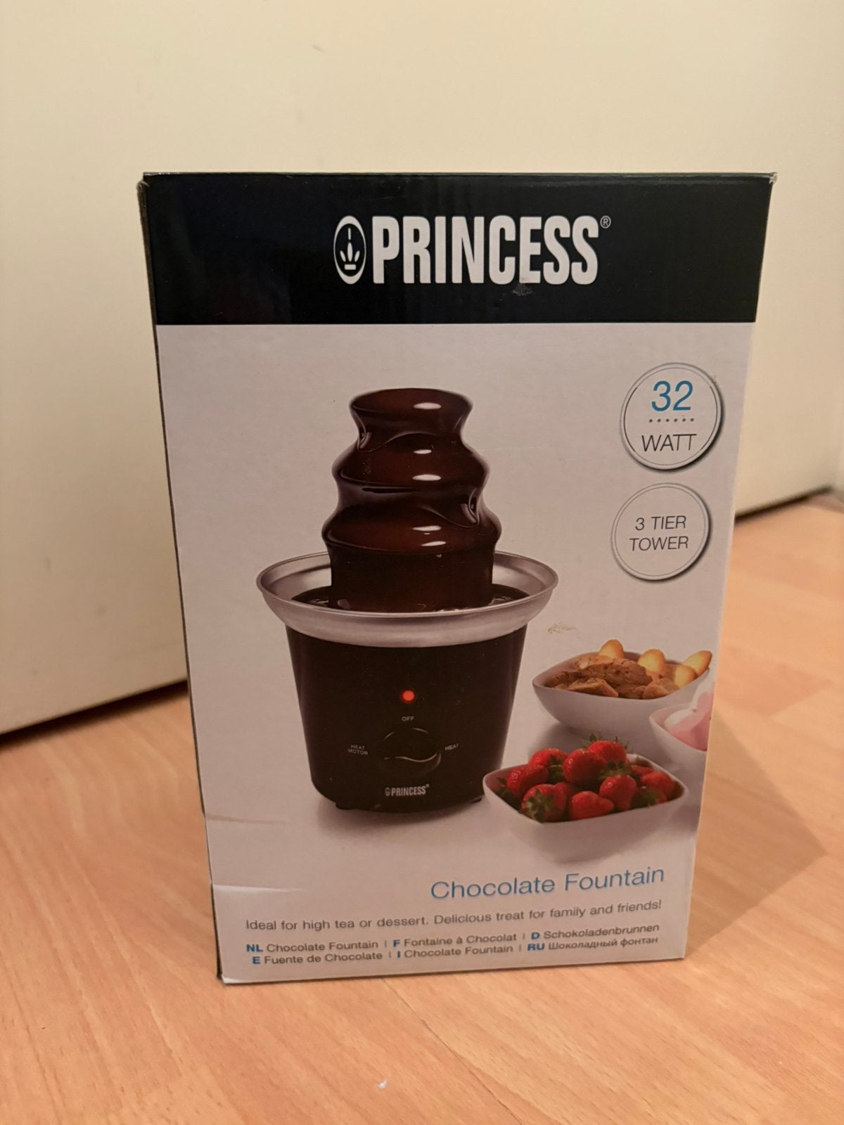 Princess chocolade fondue, Witgoed en Apparatuur, Ophalen of Verzenden, Zo goed als nieuw, Elektrisch, Fondueset