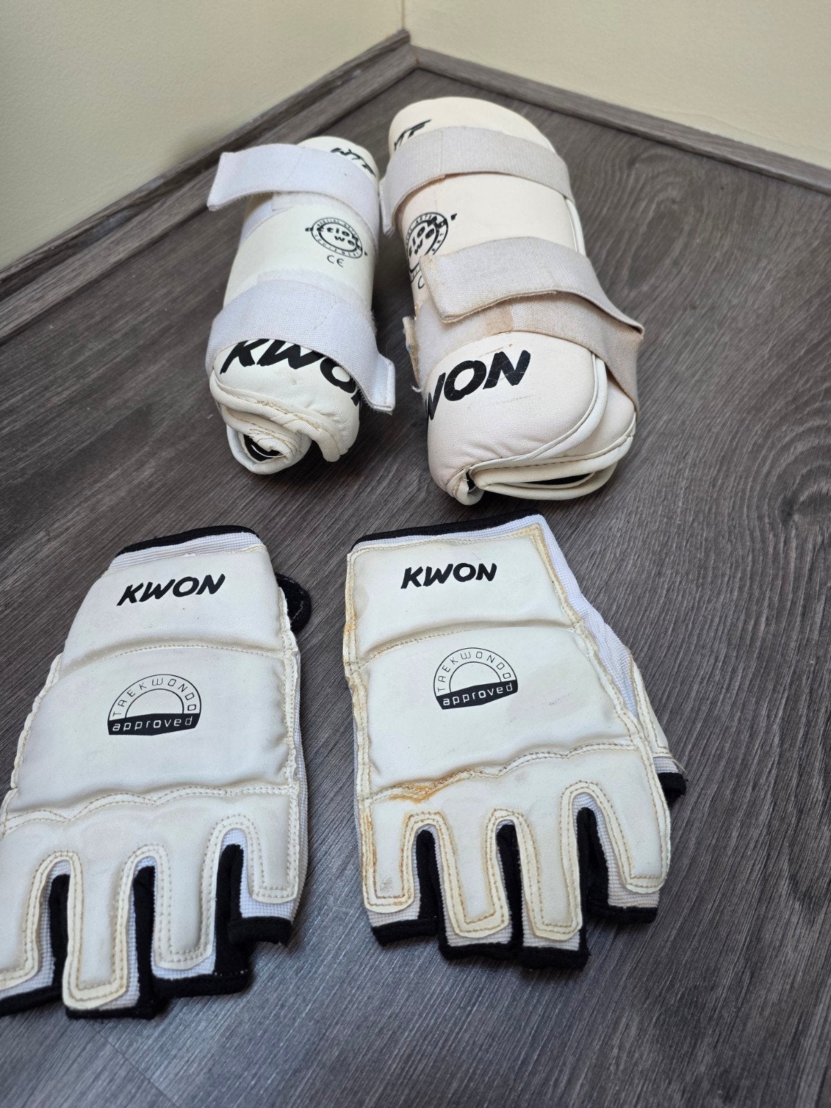 Kwon Taekwondo Bescherming Set - Maat M, Gebruikt, Taekwondo, Vechtsportbescherming, Maat M