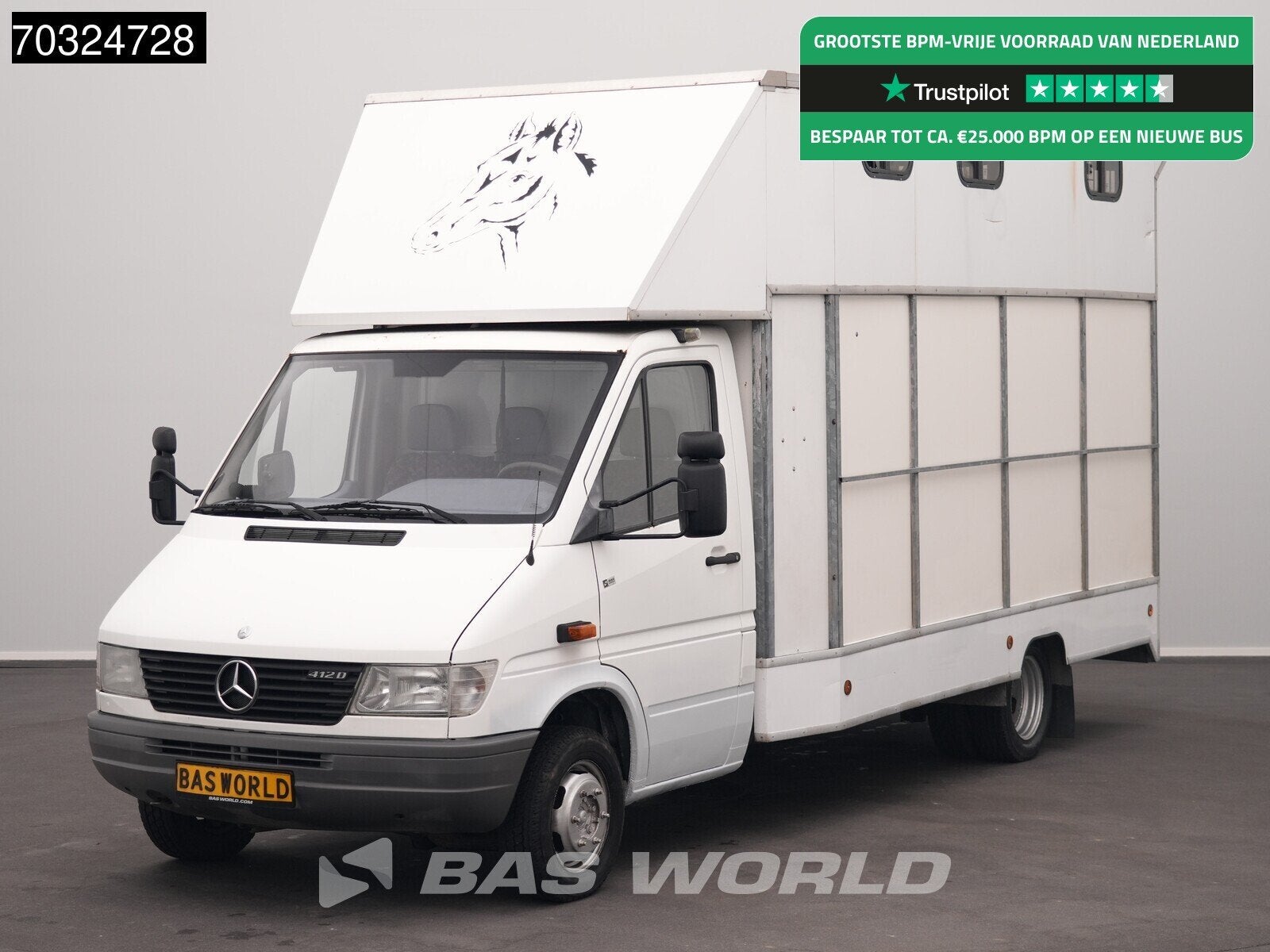 Mercedes Sprinter 412 D Dubbellucht Paardenwagen Horsetruck, Ophalen of Verzenden, Gebruikt, Overige typen