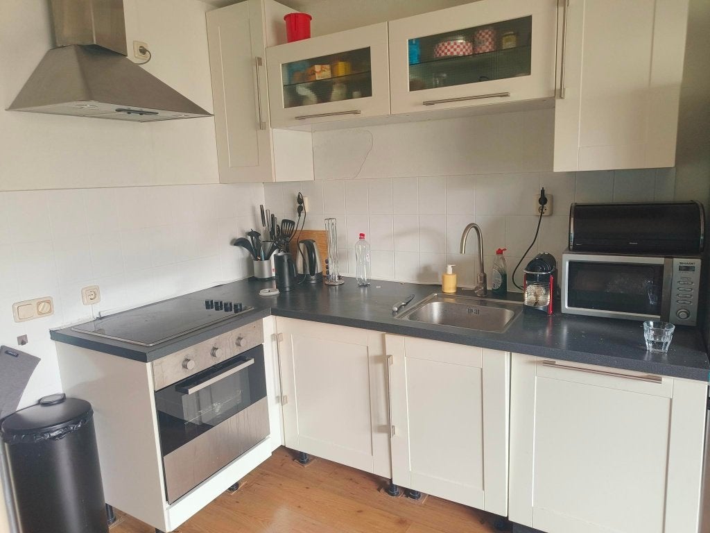 Keuken, Huis en Inrichting, Keuken | Complete keukens, Gebruikt, Wit, Enkelwandige keuken, Ophalen of Verzenden