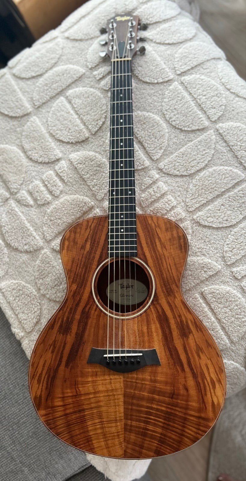 Taylor GS Mini-e Koa akoestische gitaar met element, Ophalen, Gebruikt, Western- of Steelstringgitaar, Met (piezo-)element