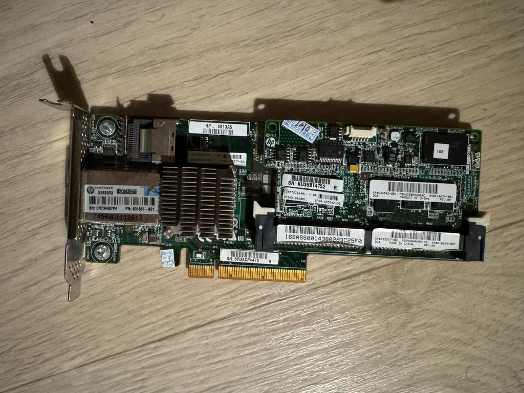 HP P222 raid kaart met 512mb cache module, Ophalen of Verzenden, Gebruikt