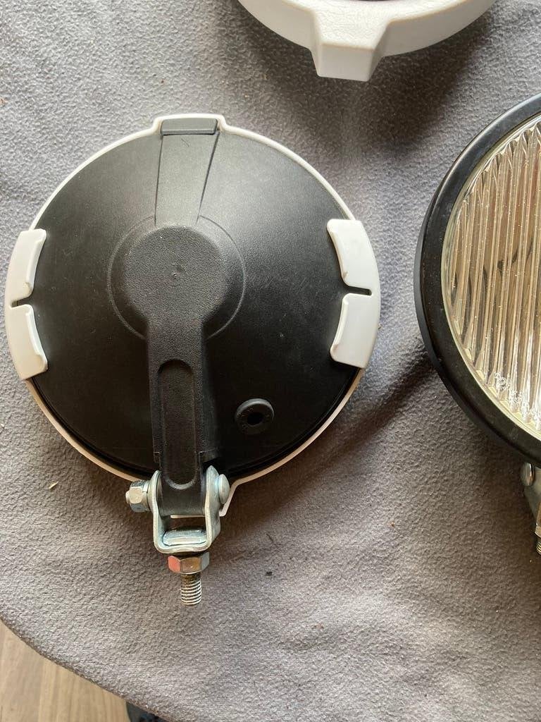 Oldtimer 2 Hella witte mistlampen type Rallye 1000, Ophalen of Verzenden, Gebruikt