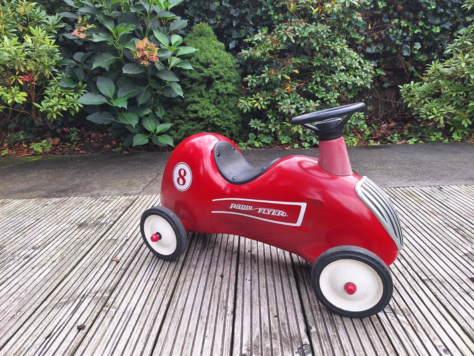 Rode loopauto - Vintage stijl, Ophalen, Gebruikt, Loopvoertuig