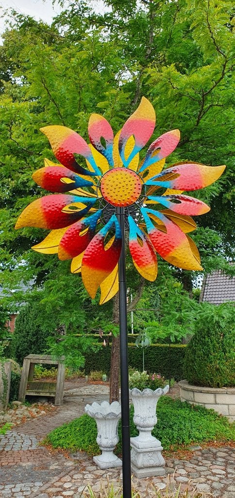 WINDMOLEN / VUURBLOEM / windspinner, Huis en tuin decoratie Marie, Nieuw, Info@huisentuindecoratiemarie.nl, Peize