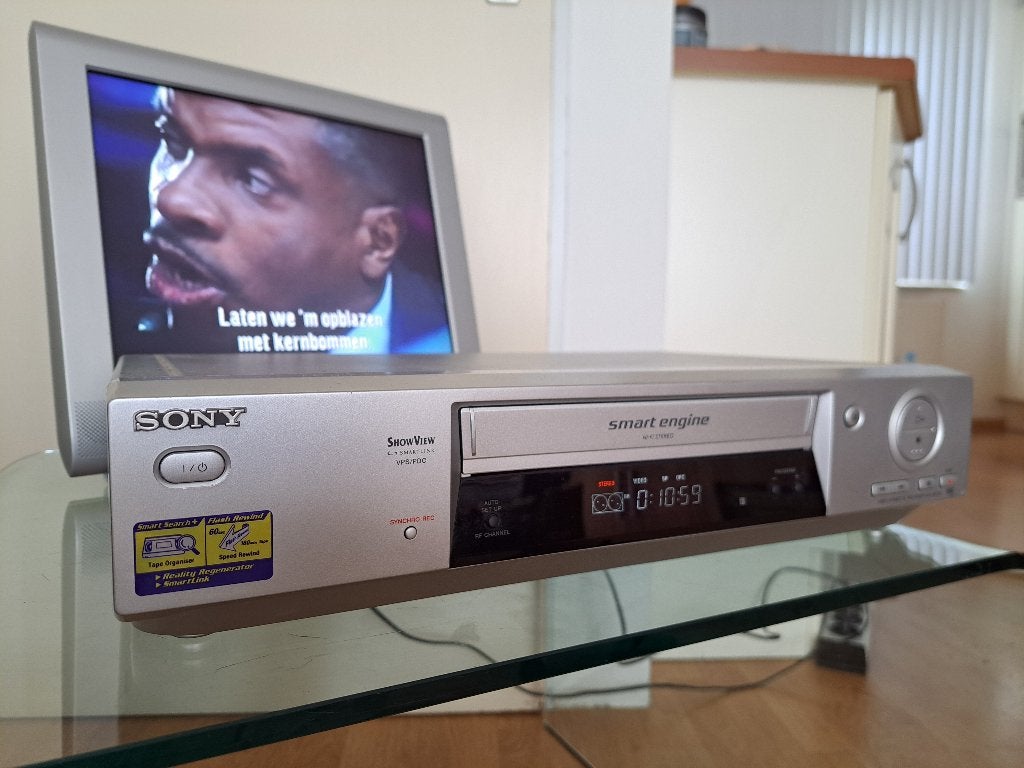 Sony SLV-SE710D VHS-speler/recorder met afstandsbediening, Audio, Tv en Foto, Videospelers, Ophalen of Verzenden, Zo goed als nieuw