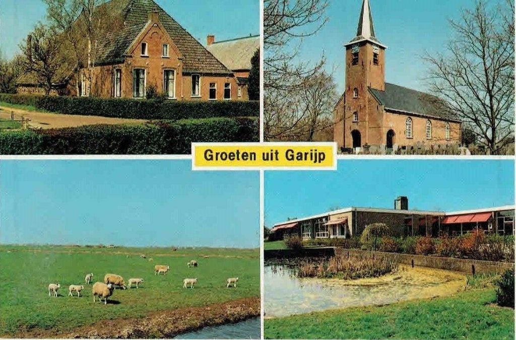 Garijp Groeten Kerk2, Verzenden, 1960 tot 1980, Ongelopen, Stad of Dorp
