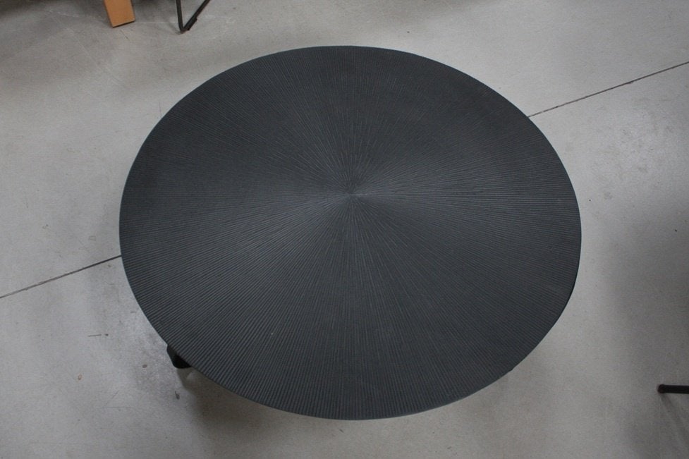 Zwarte ronde salontafel metaal aluminium Kae collectie SALE!, Ophalen, 50 tot 100 cm, Rond, Nieuw