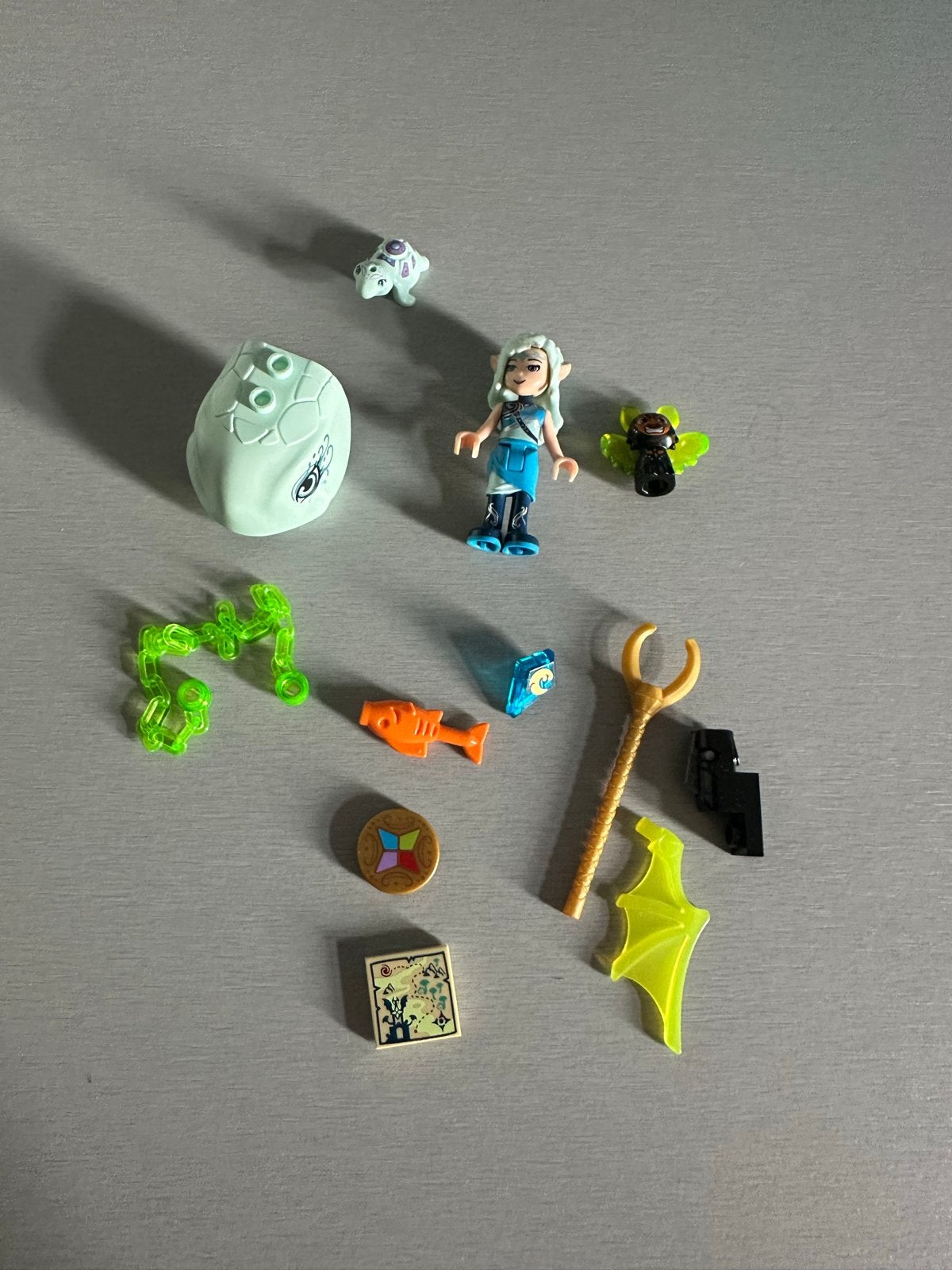 Lego Elves 41191 Naida en waterschildpadhinderlaag compleet, Gebruikt, Overige thema's, Lego, Ophalen of Verzenden