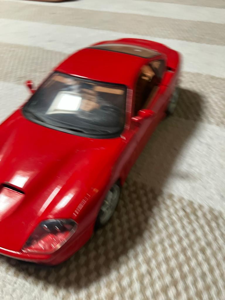 Ferrari 550 Maranello Schaalmodel - Rood, Ophalen, Zo goed als nieuw, Auto, Bburago
