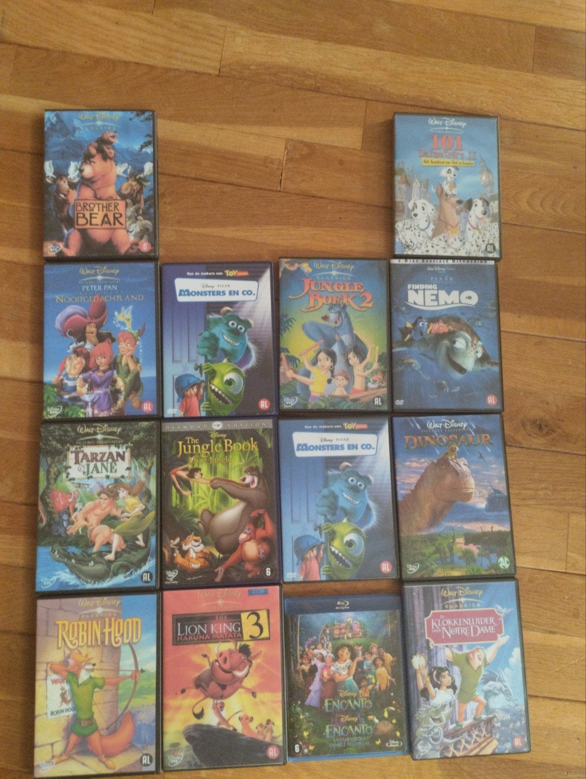 Disney DVD collectie - 14 films, waaronder klassiekers, Gebruikt, Animatie, Alle leeftijden, Nederlands