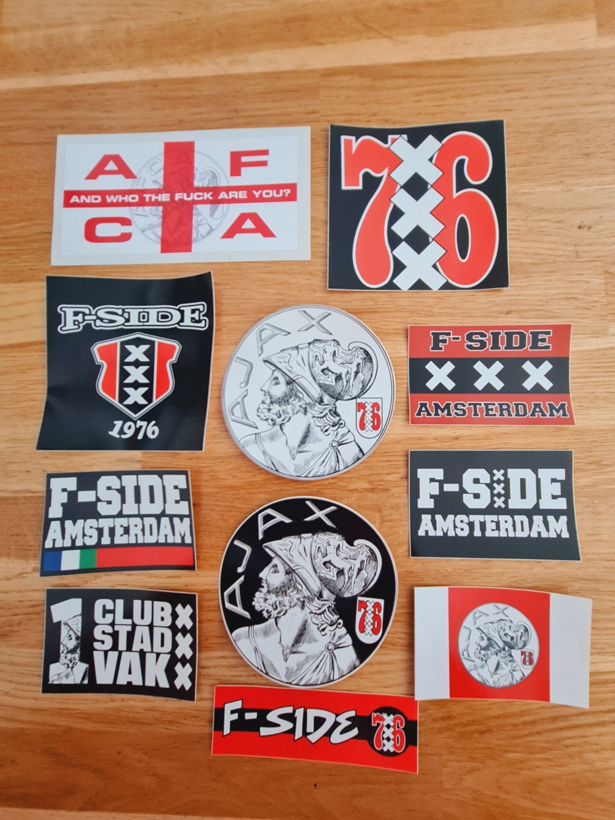 Ajax Amsterdam en F-side stickers, Ophalen of Verzenden, Zo goed als nieuw, Sport