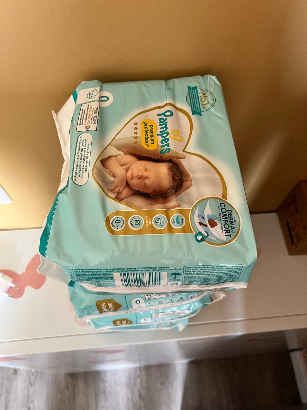 Pampers Premium Protection luiers maat 0 (4x), Ophalen of Verzenden, Nieuw