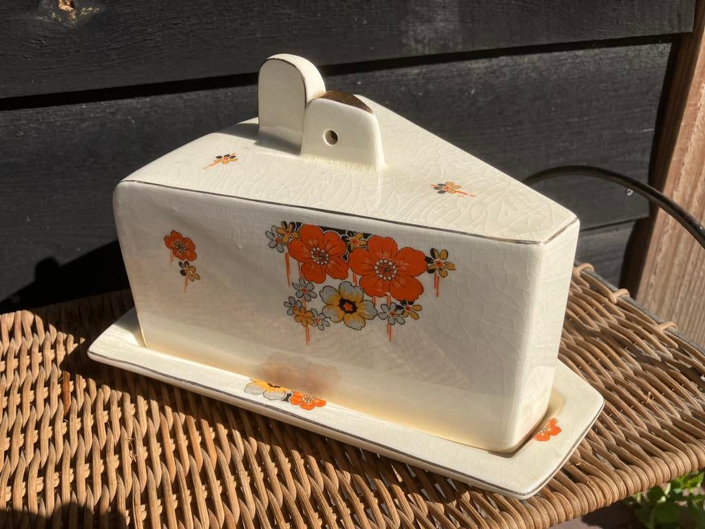 Kaasstolp Mosa plateel art deco, Ophalen