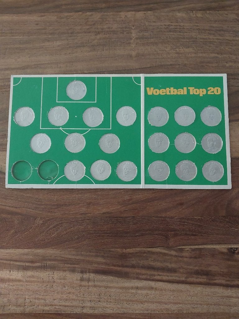 Shell muntencollectie Voetbal Top 20  Compleet, Verzenden, Gebruikt, Overige binnenlandse clubs, Overige typen