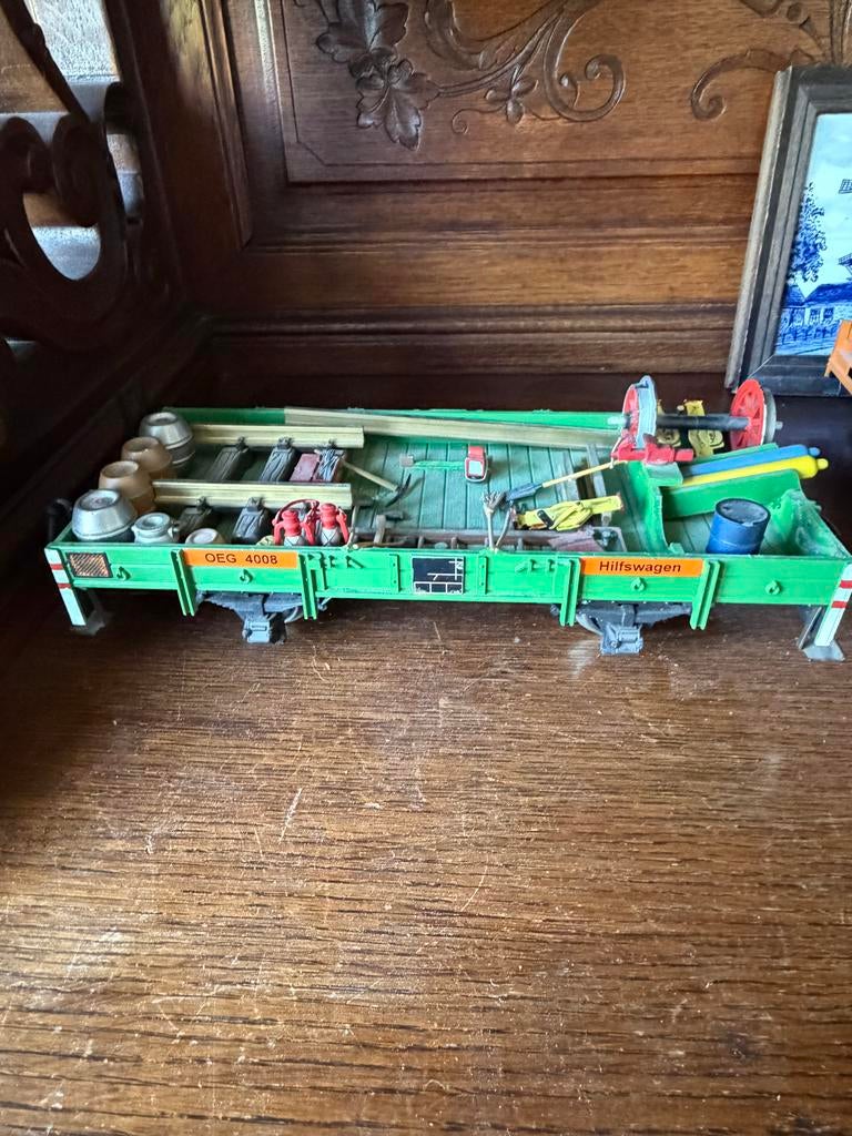 Märklin Hulpwagon OEG 4008 - Gedetailleerd Model, Wisselstroom, Gebruikt, Wagon, Ophalen of Verzenden
