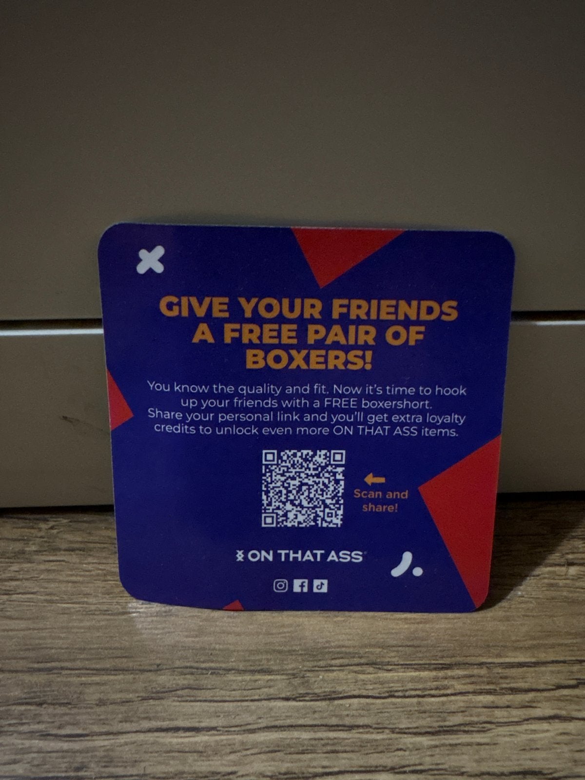 ON THAT ASS Boxershorts - Gratis voor je vrienden!, Ophalen, Meerkleurig, Boxer