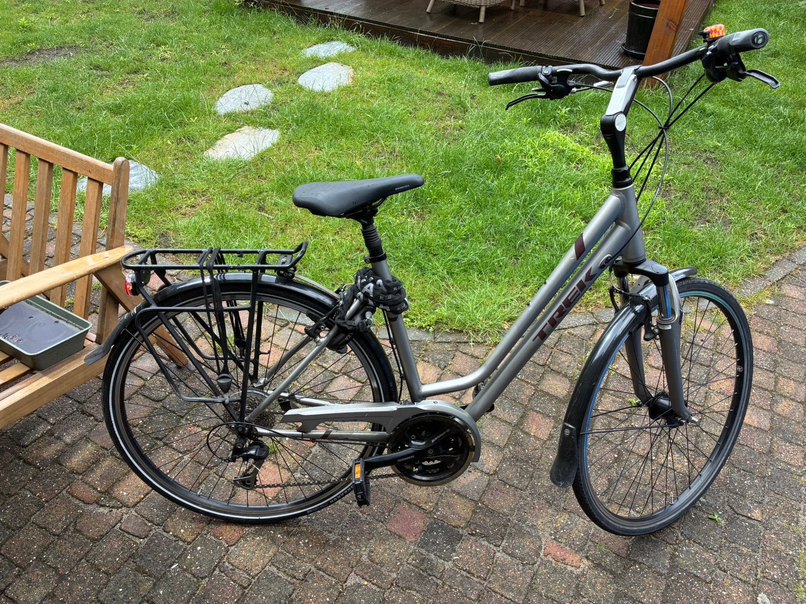 Trek 300 dames fiets, Velgrem, 47 tot 50 cm, Meer dan 20 versnellingen, Ophalen