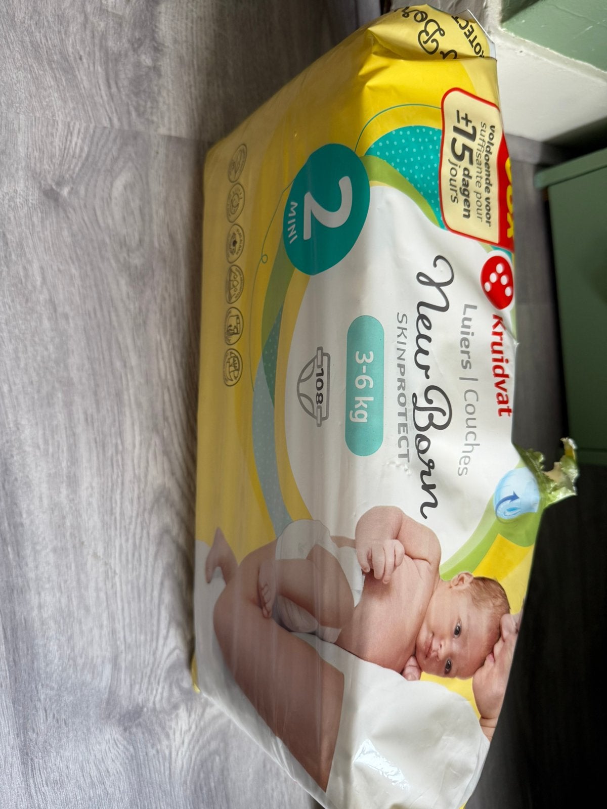 Halve pak luiers maat 2, Kinderen en Baby's, Badjes en Verzorging, Ophalen, Zo goed als nieuw, Overige typen