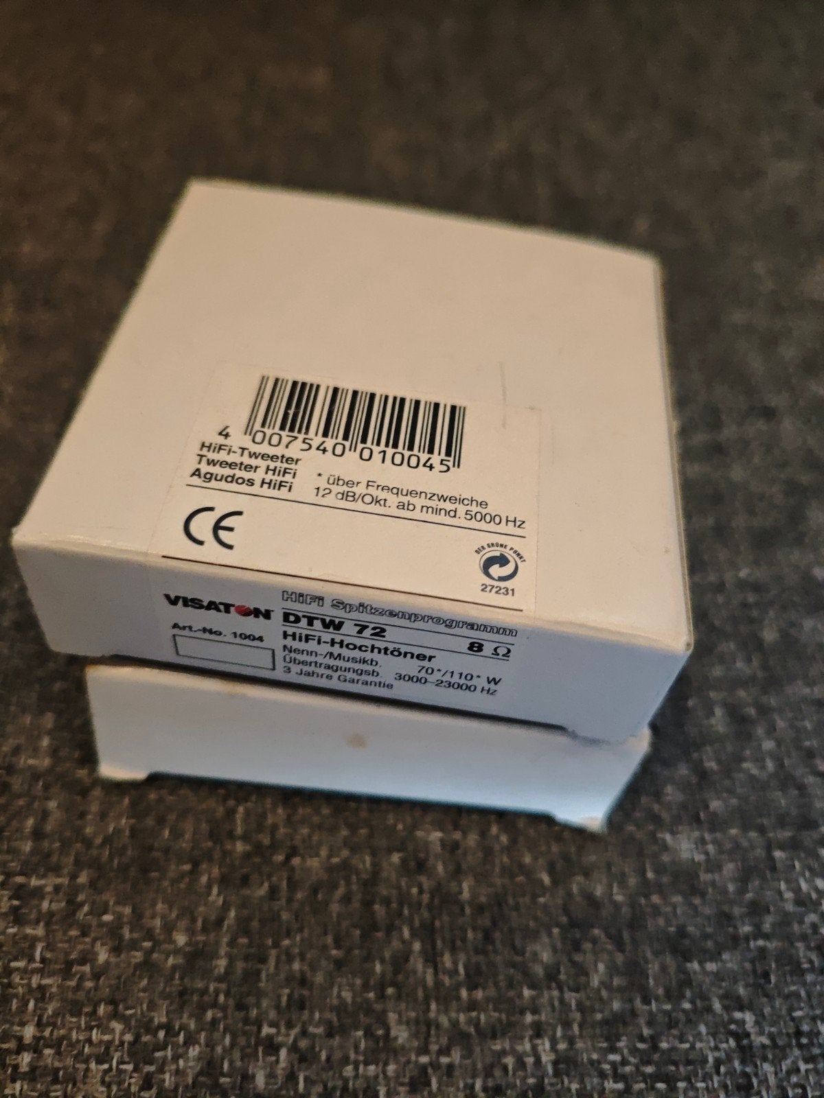 2x Visaton HiFi-Tweeter DTW 72 - 8 Ohm, Overige merken, Overige typen, Nieuw, Ophalen of Verzenden