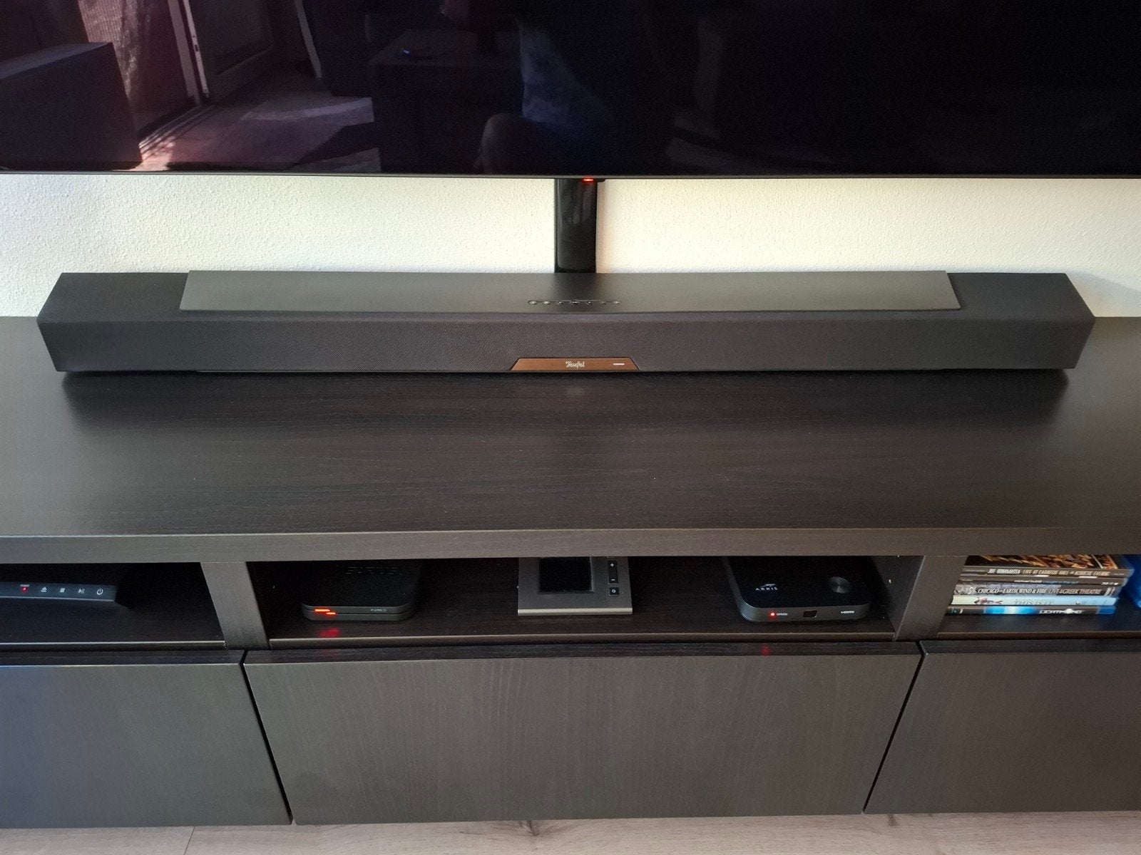 Teufel Cinebar Lux., Audio, Tv en Foto, Soundbars, Ophalen of Verzenden, Bluetooth, Gebruikt