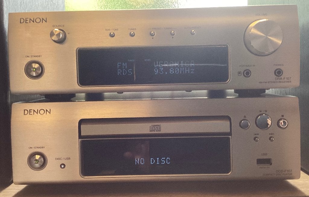 Denon set cpl, Ophalen, Denon, Zo goed als nieuw, 60 tot 120 watt