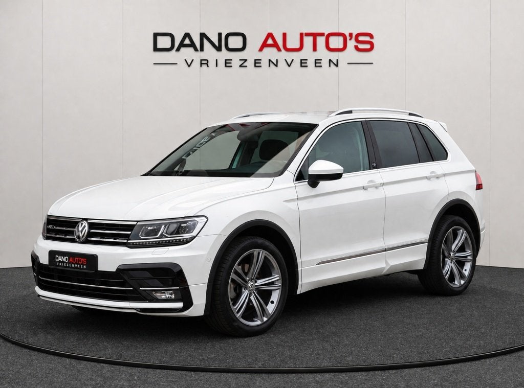 Volkswagen Tiguan 1.4 TSI BMT Sound R-Line LED/ACC/19'' inch, Auto's, Gebruikt, 4 cilinders, Wit, Handgeschakeld
