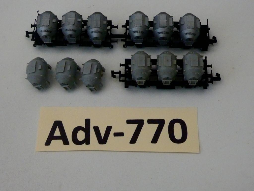 Adv-770 N Spoor Haus zu Haus Containerwagons 3537 Minitrix, Hobby en Vrije tijd, Modeltreinen | N-Spoor, Gebruikt, Gelijkstroom