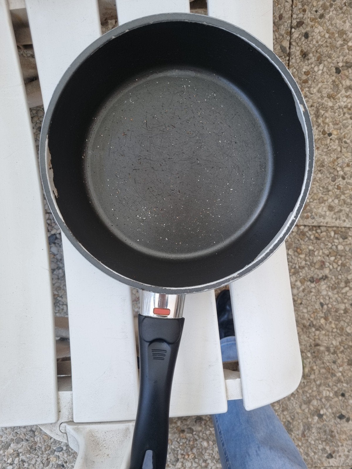 hapjespan/braadpan, Huis en Inrichting, Ophalen of Verzenden, Gebruikt, Gietijzer