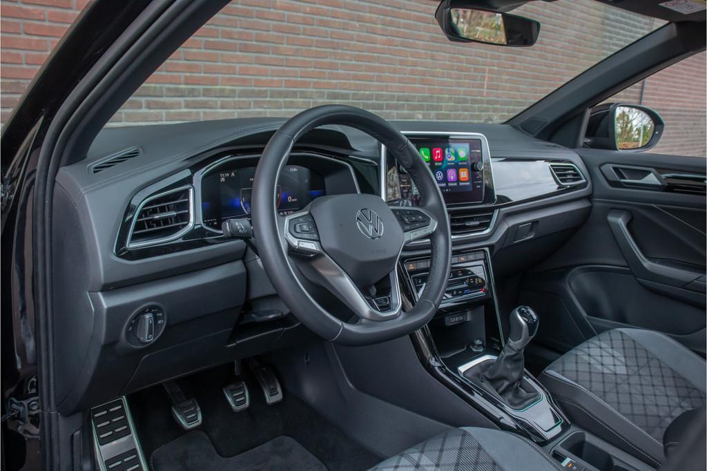 Volkswagen T-Roc 1.0 TSI R-Line, Panoramadak, Matrix LED, Ca, Auto's, Gebruikt, Zwart, Alcantara, Zwart