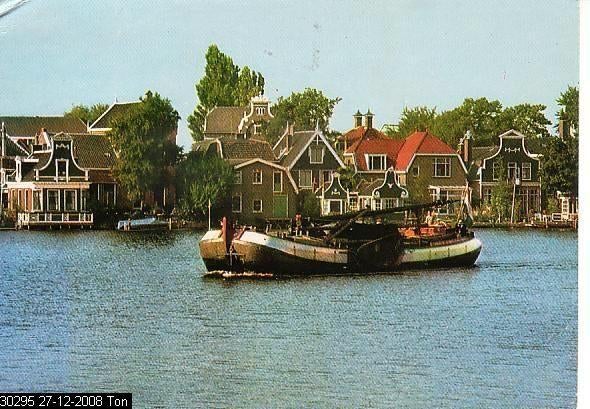 Ansichtkaart	Zaanstad	Gezicht op de Zaan, Verzenden, 1960 tot 1980, Gelopen, Noord-Holland