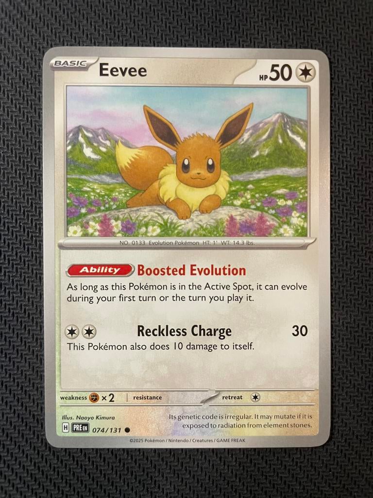 Eevee 074/131 Prismatic Evolutions Packfresh, Ophalen of Verzenden, Zo goed als nieuw