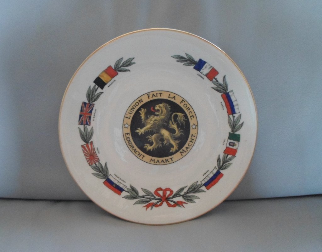 Goss WWI Allied Commemorative Plate 1916, Ophalen of Verzenden, Landmacht, Nederland