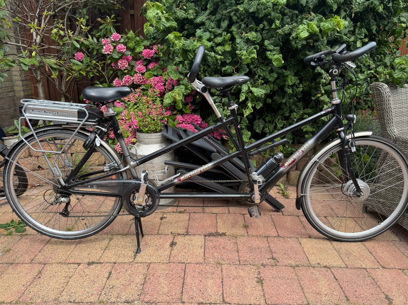 Elektrische Tandem Multicycle Collective – 21 versnellingen, Fietsen en Brommers, Fietsen | Tandems, Ophalen, Zo goed als nieuw