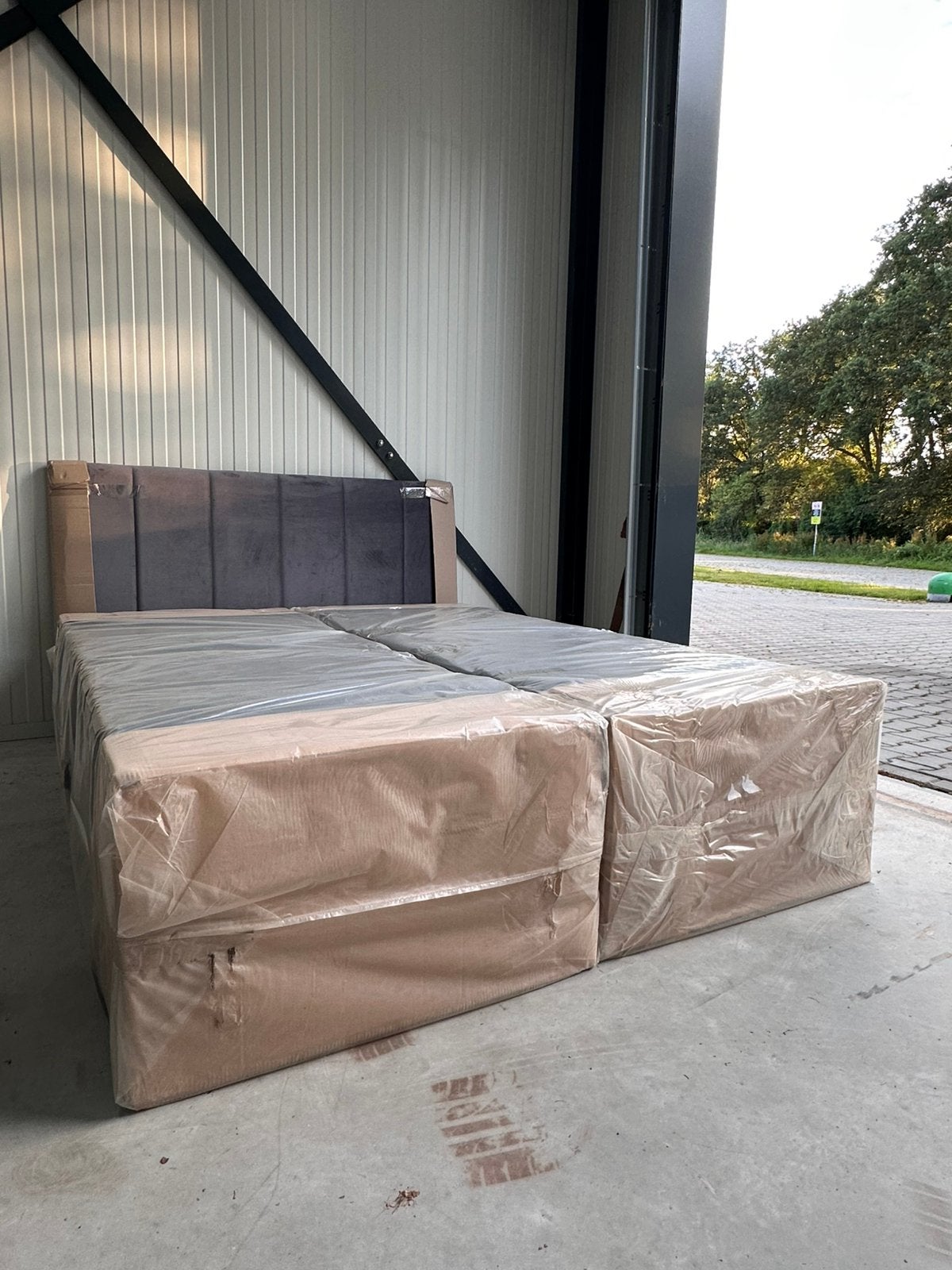 NIEUW Boxspring met opberg ruimte. Meerdere maten., Huis en Inrichting, Slaapkamer | Boxsprings, Ophalen, Overige maten, Tijdloos
