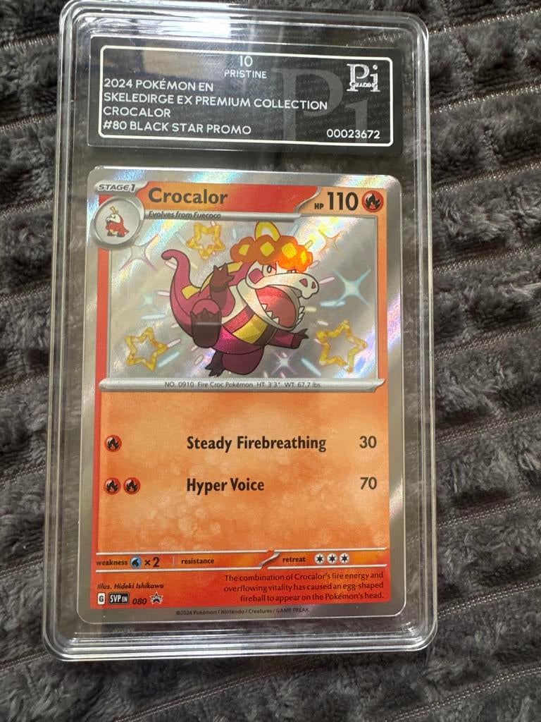 Pokémon Crocalor #80 Black Star Promo Pi10, Ophalen of Verzenden, Nieuw, Losse kaart, Foil