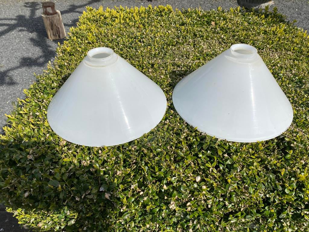 Glazen lampenkappen, Ophalen, Zo goed als nieuw, Rond, 25 tot 50 cm