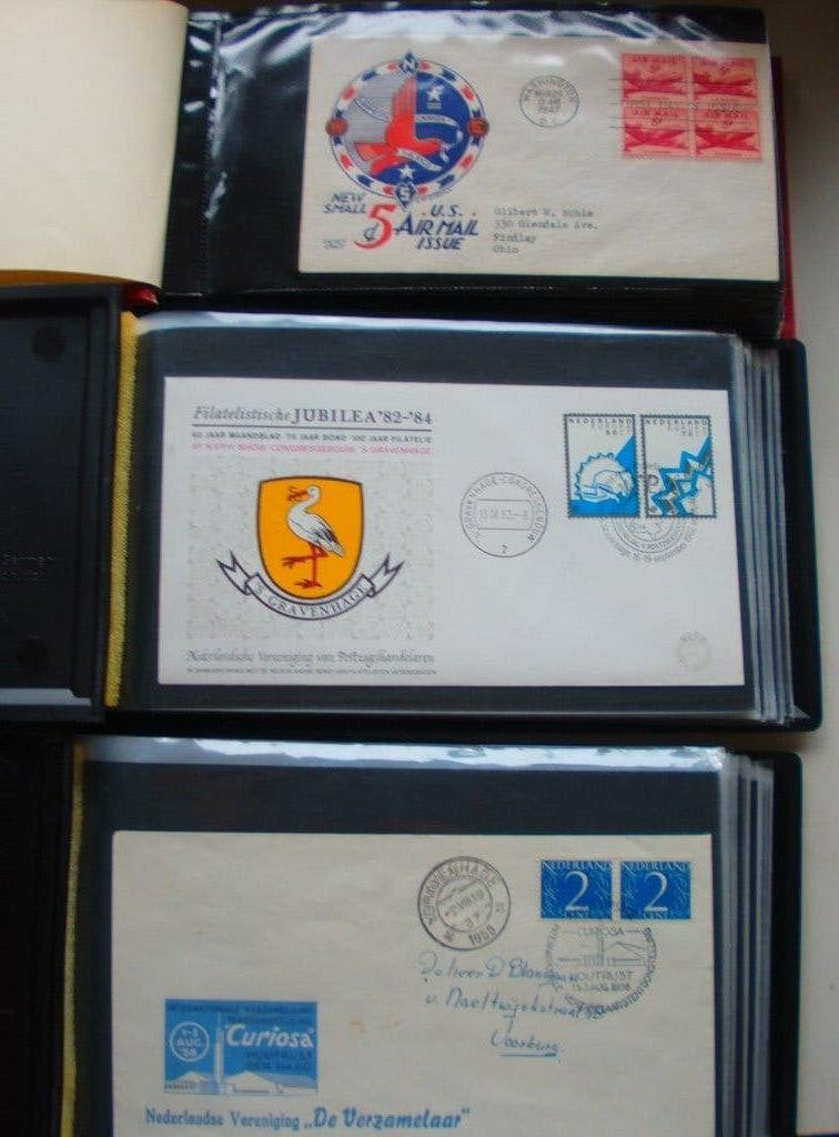 3 albums FDC's en poststukken oa USA Space program,, Ophalen of Verzenden, Nederland en Buitenland