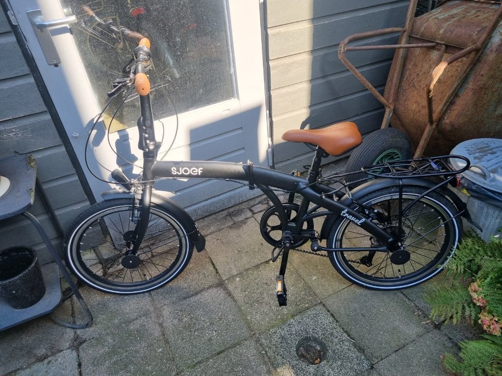 Vouwfiets Sjoef, Fietsen en Brommers, 20 inch of meer, Versnellingen, Zo goed als nieuw, Totaal opvouwbaar