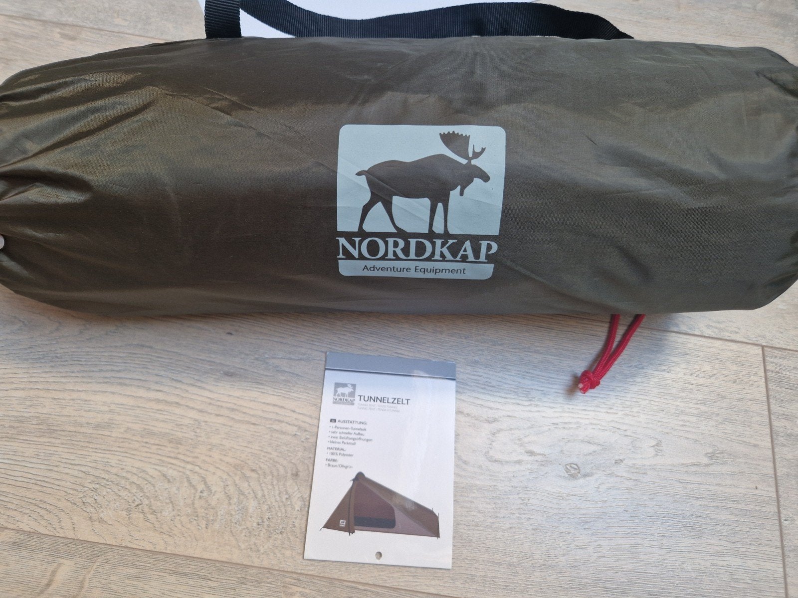 Nordkap Tunnel Tent 1persoon- Slechts 1 nacht gebruikt!, Ophalen, Zo goed als nieuw, Tot en met 2