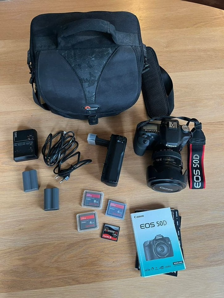 Canon eos 50d + macro lens en accessoires, Gebruikt, Spiegelreflex, Canon, Geheugenkaart