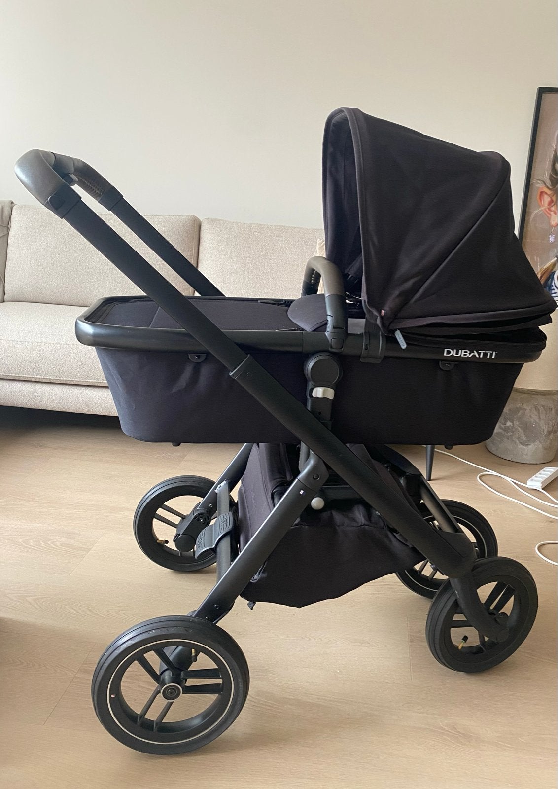 Dubatti One kinderwagen met reiswieg en zitgedeelte, Kinderen en Baby's, Kinderwagens en Combinaties, Gebruikt, Combiwagen, Met reiswieg