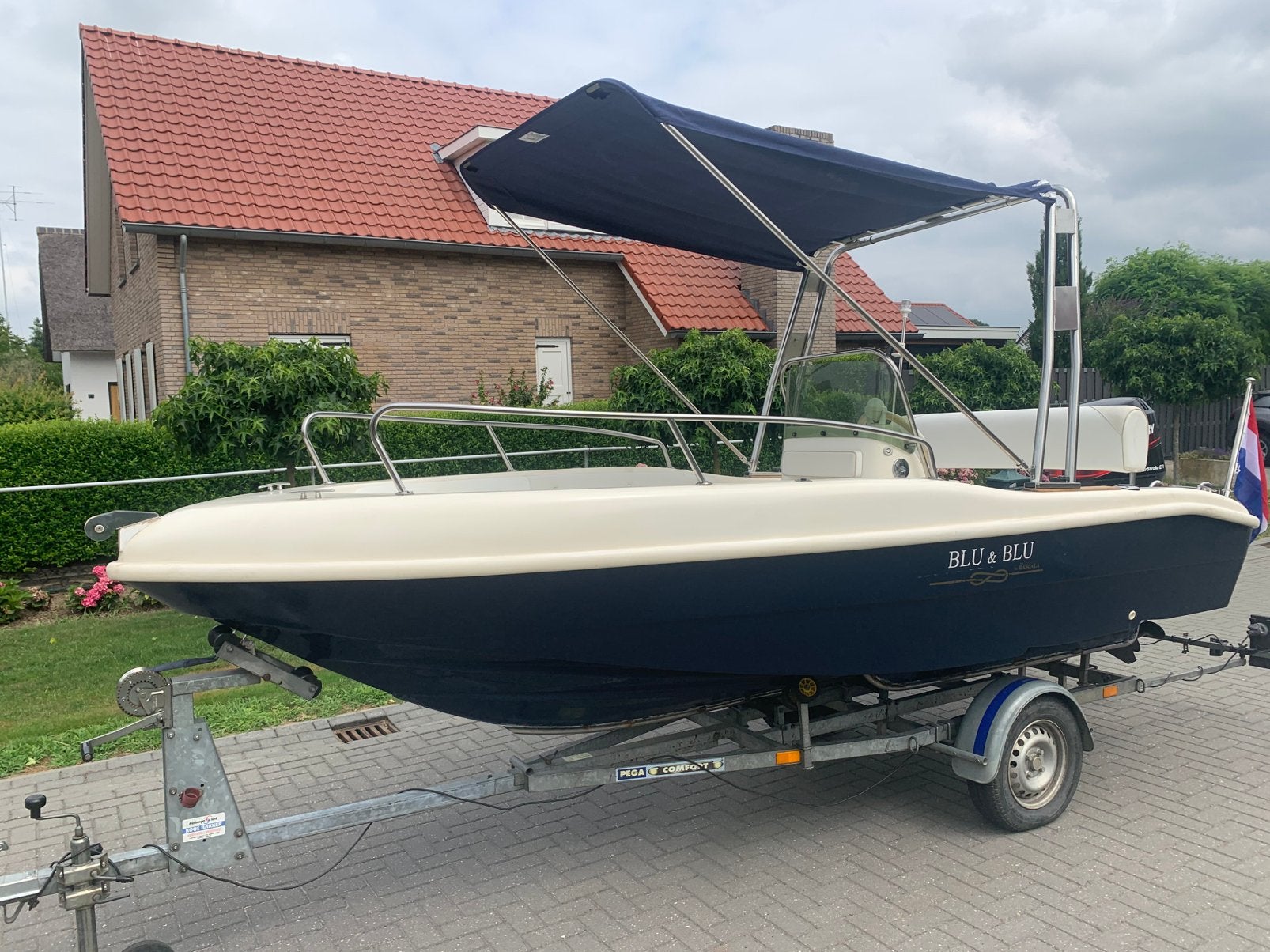 Rascala 450 met Mercury 40 pk en trailer, Ophalen of Verzenden, Zo goed als nieuw