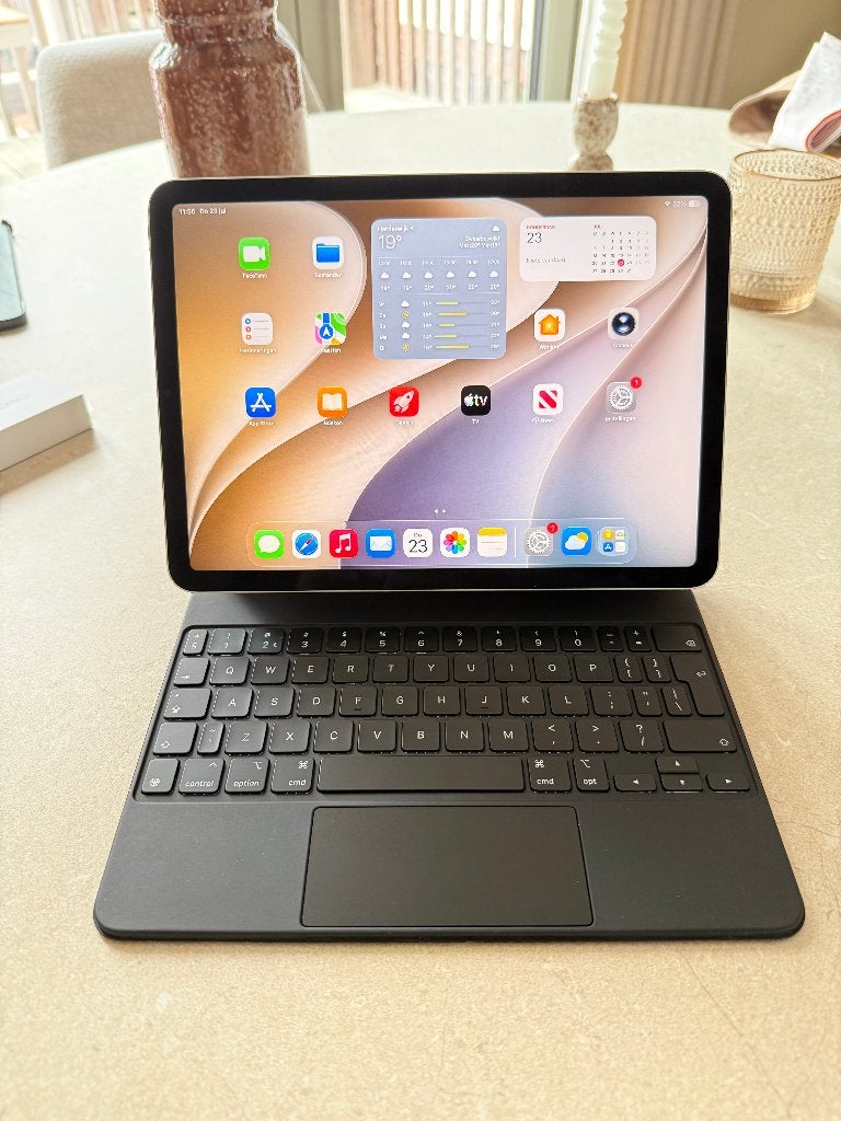 iPad Air 5 + Magic Keyboard + Apple Pencil 2 - Complete set, Computers en Software, Apple iPads, Zo goed als nieuw, Apple iPad Air