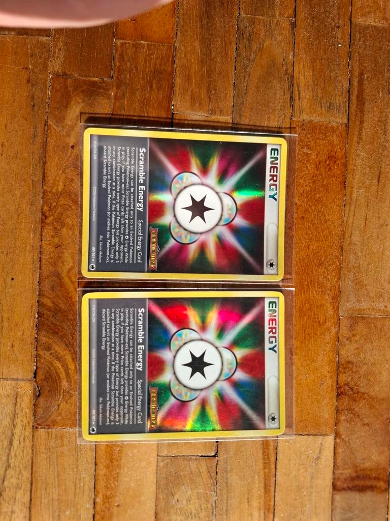 2x Pokémon Scramble Energy Kaarten (Foil), Verzenden, Zo goed als nieuw, Meerdere kaarten, Foil