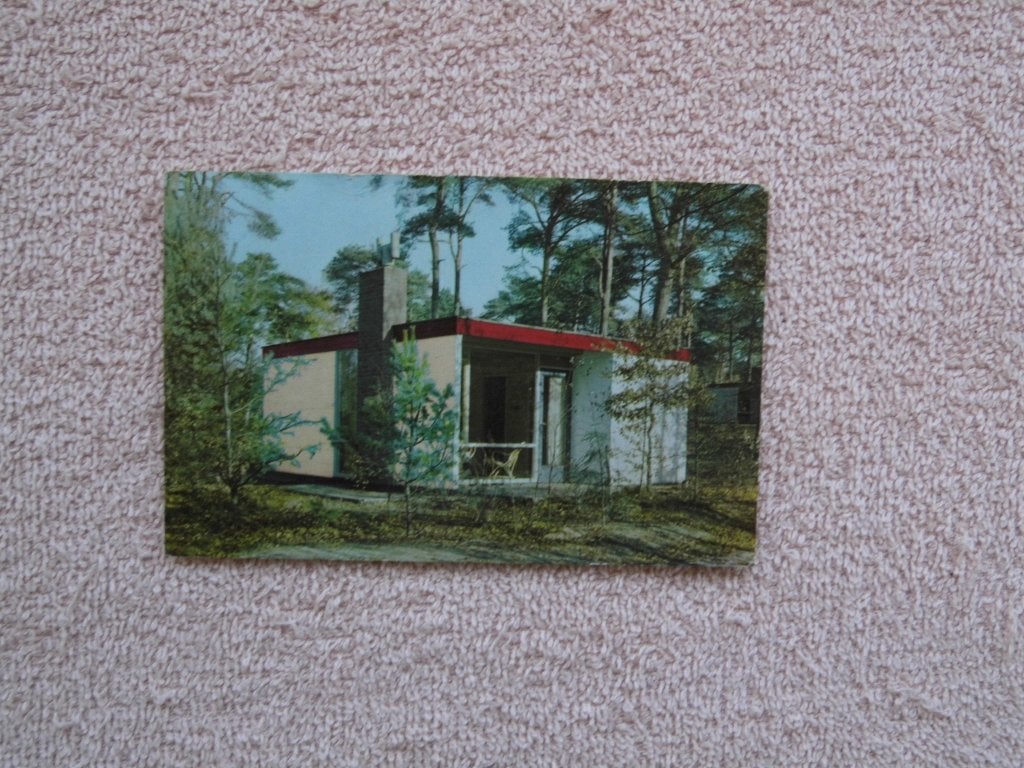 Oude ansichtkaart bungalow "Het Grote Bos" Doorn, Verzamelen, Ansichtkaarten | Nederland, Ophalen of Verzenden, 1960 tot 1980