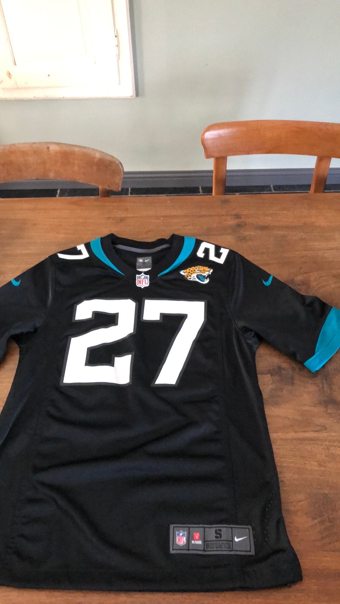 Zwart Thirt american footbal Nike, Ophalen of Verzenden, Zo goed als nieuw, Shirt