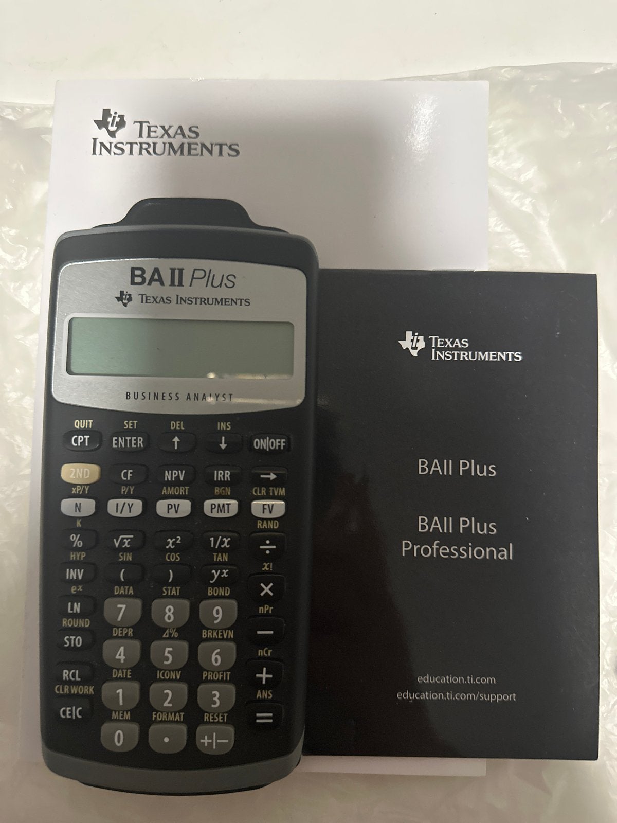 Calculator Texas Instruments BA II Plus, Ophalen of Verzenden, Zo goed als nieuw